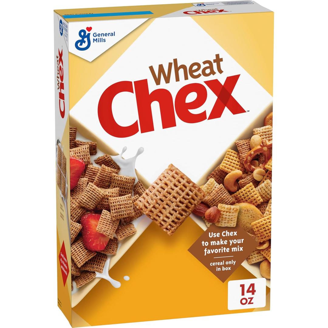 Wheat Chex Breakfast Cereal, Homemade Chex Mix Ingredient, 14 oz (EXP 04/17/27)