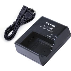 LC-E10 Quick Battery Charger for LP-E10 LC-E10C LC-E10E Battery Compatible with Canon EOS Rebel T7 T6 T5 T3 T100 4000D 3000D 2000D 1500D 1300D 1200D 1100D DSLR Digital Camera
