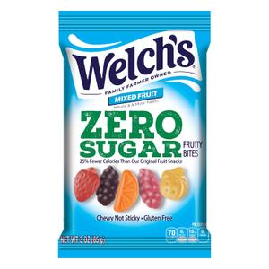 Welch's Zero Sugar Fruity Bites Mixed Fruit, Pack of 6  BBD: 07/12/26