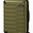 Pathfinder Luggage 14x20x11 Olive Green – Compact Carry-On Suitcase With Durable Hard Shell, Four 360° Spinner Wheels, Retractable Handle, And Sleek Olive Green Finish. Ideal For Travel And Cabin Size Fitting