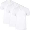 Hanes Mens Sweat Block Undershirt, Underarm Sweat Blocking Tee, White V-Neck T-Shirt, 3-Pack S