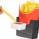 Ultra-Durable French Fry Holder for Car – Sauce Combo Pack – Universal Burger Beverage Fast Food & More – Easy to use