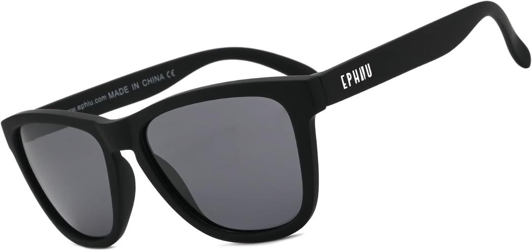 EPHIU Polarized Sports Sunglasses for Men Women Lightweight TR90 Running Sunglasses with UV400 TAC Lenses for Cycling Fishing