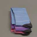 Doctor's Select 3 Pairs Plus Size Compression Socks Wide Calf - Up to 6XL | 20-30 mmHg Compression Socks for Women Wide Calf | Blue, Pink, Purple (Stripes)