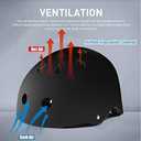 Skateboard Helmet Impact Resistance Ventilation for Youth & Adults M