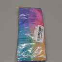 100 Pieces Resealable Bags with Clear Window, Holographic Gradient Packaging Bags Transparent Small Business Pouch Party Mylar Zip Bags Sample Bags (Multicolor, 3.5x4.7 Inch)