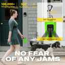 Fida Retractable Dog Leash, 16ft Heavy Duty Pet Walking Leash for Large Dog up to 110 lbs, Tangle Free. One-Hand Brake (Large, Green)