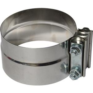 3.5 inch Exhaust Clamp - Lap Joint Exhaust Band Clamps Preformed Stainless Steel