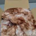 Electric Heated Blanket Throw 50''x60''Size Faux Fur Heating Blanket 10 Heating Settings, 1-8h Timer & Overheat Protection, Machine Washable, Soft Flannel and Sherpa Full Body Warmth (Brown)