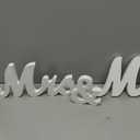 VIOPVERY Mr and Mrs Sign for Wedding Table,Large White Mr and Mrs Sign,Wooden Letters,Mr & Miss Sign with Just Married Banner Wedding Decorations for Anniversary