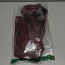 Women's Faux Leather Long Skirt High Waisted Asymmetrical Trendy Side Slit Work Pencil Midi Skirts for Women (Burgundy)