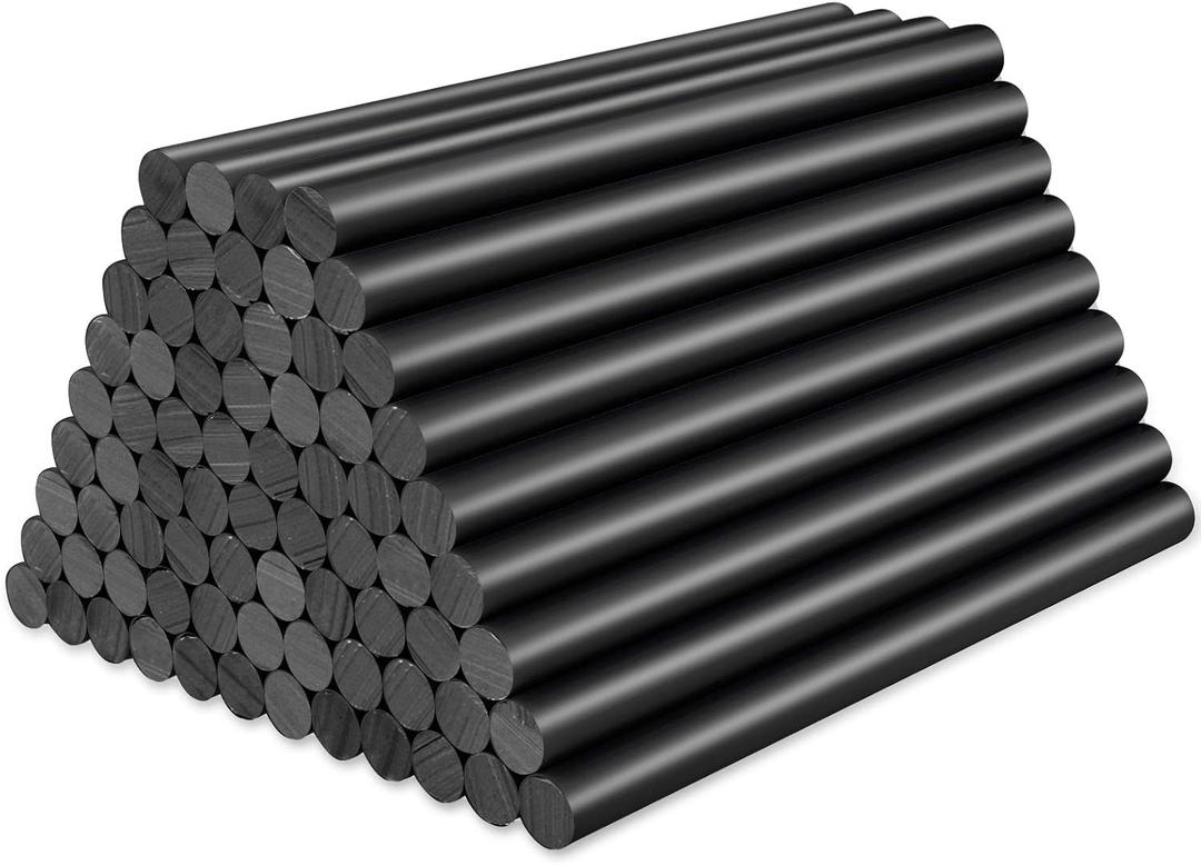 ENPOINT 72 Pack Black Hot Glue Sticks Bulk, 0.27x4" Mini Hot Glue Sticks for Car Dent Repair Handmade DIY Art Craft Home Office Project Craftwork Fix & Repairs