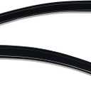 Lightronic Extra Durable Outside-Mount Auto Vent Window Visor, Fits 2008-2020 Dodge Grand Caravan, 2008-2016 Chrysler Town & Country, UV Protection Rain Guard, Original Wind Deflector, Smoke, 2-Pcs