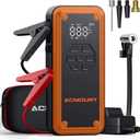 Jump Starter with Air Compressor, Acmount 5000A Car Battery Jump Starter with 150PSI Tire Inflator for Up to 9.0 Gas/8.0L Diesel, 12V Portable Jump Starter Box with LCD Display, Light (Orange&Black)