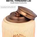 Cremation Urns for Human Ashes Adult Male Female,Medium Urns for Human Ashes Keepsake Made of Bamboo,Decorative Urns Ash Container with Tree of Life Pattern,Hold Up to 83 Cubic Inch