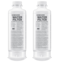 Samsung HAF-QIN-2P/EXP Genuine Refrigerator Water Filter, Reduces 99% of Harmful Contaminants for Clean, Clear Drinking Water, 6-Month Life, Easy Install, Pack of 2