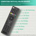 Universal TV Remote Control for Samsung,Hisense, LG,TCL,Philips,Sony,Insignia,Toshiba,Vizio Smart TVs and More Brand,(Compatible with Streaming Players,DVD/Blu-ray Players and Sound Bar Audio)