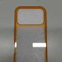 JETech Case for iPhone 17 Pro 6.3-Inch, Non-Yellowing Shockproof Phone Bumper Cover, Anti-Scratch Clear Back (Orange)