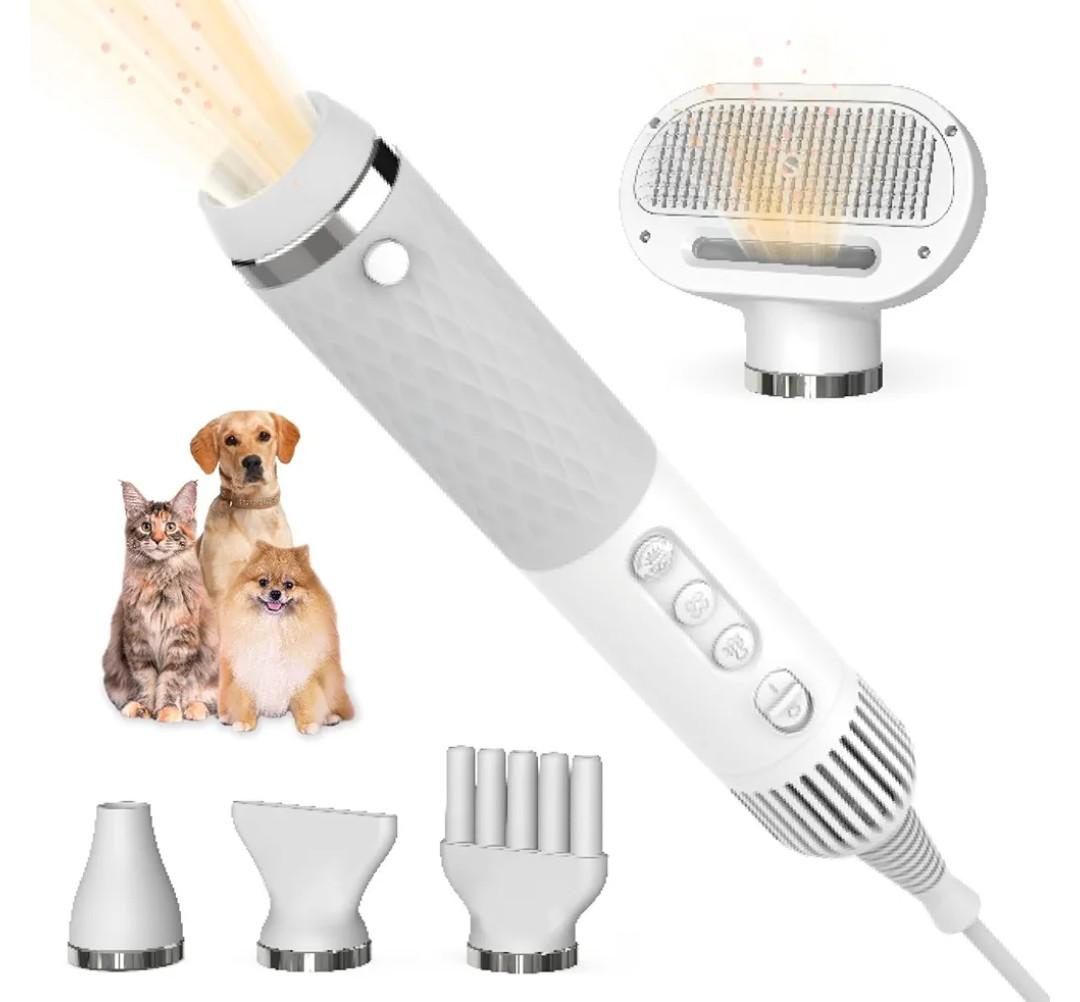 KUUBIA 5 in 1 Pet Hair Dryer - High Velocity Blow Dryer for Dogs and Cats | Portable, Quiet & NTC Smart Temperature Control