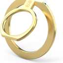 PureGear Magnetic Phone Grip Ring Stand, Magnetic Phone Ring Holder for MagSafe iPhone Air, 17, 17Pro, 17ProMax, 16, 16Pro, 16Plus, 16ProMax, 15, 15Plus, 14, 13, 12, Adjustable Kickstand (Gold)