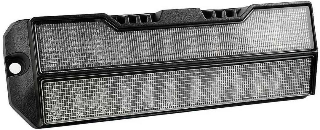 HOCHO RV Lights Exterior, 9inch Dual Color White Amber Beam 12V 3000Lumen RV Exterior Lights for RVs Trailers Campers 5th Wheels Utility Vehicles Accessories, RV Accessories for Outside, 1 Pack