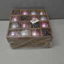 Christmas Ball Hanging decorations2.36 inch, 32 Pieces of shatterproof Christmas Tree Decoration Balls Set, Suitable for Party Floral Christmas Tree Decoration (2.36 inches 32 Balls)