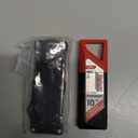 Folding Utility Knife For Men, Double Action Auto Retractable Knife, EDC Self Retracting Box Cutter With Belt Clip, Assisted Opening Automatic Knife Push Button With 10pcs Extra Blades (Black)