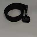 JUKMO Quick Release Tactical Belt, Military Work 1.5" Nylon Web Hiking Belt with Heavy Duty Seatbelt Buckle (Small-for Waist 30"-36" (Length 45"), Black)