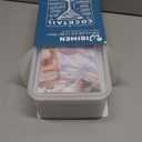 WIBIMEN Mini Ice Cube Trays, 0.55 Tiny Pebble Ice for Iced Coffee & Cocktails, Fast Chill, Easy Twist Release, Stackable with Lid & Storage Bin (4 Pack, White)