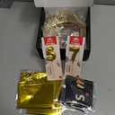 75th Birthday Decorations for Men - Vintage 1951 Birthday Supplies with Banner, Crown, Sash, Cake Topper, Gold 75 Number Balloons, Card with Envelope, 75 Year Old Party Decor Set for Him