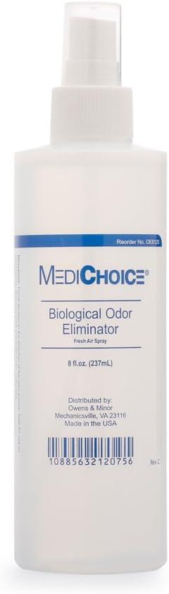MediChoice Biological Odor Eliminator, Scented, Pump Spray, 8 Oz, 1314OE8120 (Each of 1)