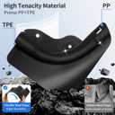 2025 Upgrade Mud Flaps for Tesla Model Y Juniper 2025 [No Drilling/Tape Install] Splash Guards Fenders All Weather Mudflaps for Tesla Model Y Juniper Accessories 2025 Matte Black
