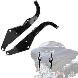 Batwing Head Outer Fairing Support Bracket for Electra Glide FLHT 1996-2013 - PSLER Support Bracket Heavy Duty Aerodynamic Wing Spoiler Trim Accessories for Electra Glide FLHT Street Glide FLHX