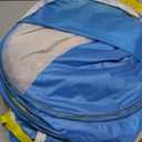 Small Pet Animals Playpen, Cage Tent Enclosure Large Chicken Run Coop with Breathable Transparent Mesh Walls Pop Open Indoor Outdoor Exercise Yard Fence for Chicks and Cat. Blue