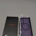 CANSHN Designed for Samsung Galaxy S22 Case [Full Camera Protection] [Compatible with MagSafe] Translucent Matte Shockproof Protective Phone Cover 6.1 Inch - Deep Purple