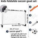 Soccer Goal, Small Foldable Goal for Kids, Kids Goals for The Backyard/Indoor/Outdoor, Mini Soccer Toys Gifts for Children