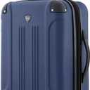 Travelers Club Chicago Hardside Expandable Spinner Luggage, Navy Blue, 22" Carry-On