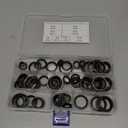 110 Pcs 8 Sizes Oil Seal Washer Automotive Drain Plug Gaskets Oil Crush Washers M6 M8 M10 M 12 M14 M16 M20