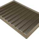 24x8 Floor Return Air Grille Fit 8x24” and 24x8” Duct Opening,Jumpable Floor Vent Cover Grille,Heavy Duty Floor Air Return Vent Cover Grill,Outer Dimensions: 25.75"W X 9.75"H
