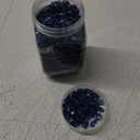Syedra Crushed Glass for Crafts, Glitter Crushed High Luster Chips, Broken Glass Pieces, 3-6mm, 410G (Cobalt Blue)