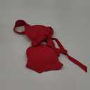 Ocean Blues Women's Push Up Bikini Top Halter Swimsuit Top (Medium, Red)