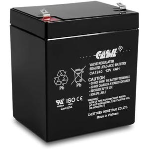 Casil CA1240 12V 4Ah Alarm Battery – Replacement for ADT 804302, Ademco 467, DSC Panels, SLA1056, Vista 20P, Power Patrol, Inovel Power Sealed Lead Acid (SLA) Rechargeable