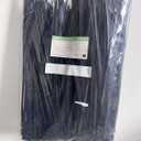 XINGO 1000 PCS Black Zip Ties 8 Inch, 60 LBS Tensile Strength, Self-Locking Nylon Plastic Nylon PA66 Wire Ties for Indoor and Outdoor Use