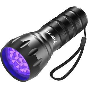 Black Light UV Light, 21 LED 395nm UV Flashlight, Powerful Mini Blacklight Flashlight, Small Portable Black Light Flashlight for Pet Urine Detection, Scorpion, Resin Curing, Bed Bug, Nails