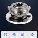 ECCPP Replacement for Wheel Bearing and Hub Assembly For Jeep Liberty 2002-2005 Professional Grade Wheel Hubs 5 Lugs 513178x2