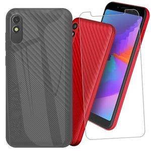 MAOUICI Cover for BLU C5L Max Phone Case,Shockproof Protective Cover Case，for BLU C5L Max Tempered Glass Screen Protector [1 Pack] [5.70 inches]