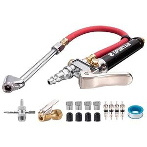 Spurtar 10-120 PSI Tire Pressure Gauge with Inflator Heavy Duty