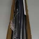 Matte Black Shower Curtain Rod, 1 Inch Diameter Stainless Steel Adjustable Spring Tension Rods 32 to 80",with Holders, Anti-Slip, Curtain Rods No Drilling(1 Pack)