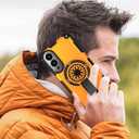 Magnetic Case for Galaxy S25 Edge, [Compatible with Mag-Safe] Shockproof Protective Cover Case for Samsung Galaxy S25 Edge Orange