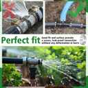 Duraaamo Irrigation Sprinkler Clamp Pinch Double Gripping Leakproof Hose Pipe Clamps, Solution for Leaking of Drip Irrigation Kit Connector for Pipe and Fittings, Stainless Steel (50 Pcs,1/4")